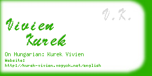 vivien kurek business card